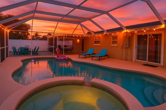 9mi to AMI | Hot Tub | Heated Pool | Game Room